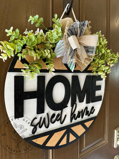 Home Sweet Home Door Round