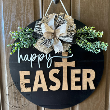 Happy EasTer Door Round