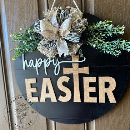 Happy EasTer Door Round