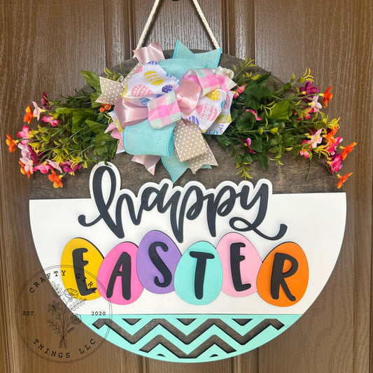 Happy Easter Door Round