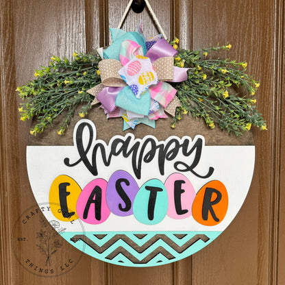 Happy Easter Door Round