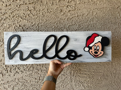 Mouse Santa Face Interchangeable
