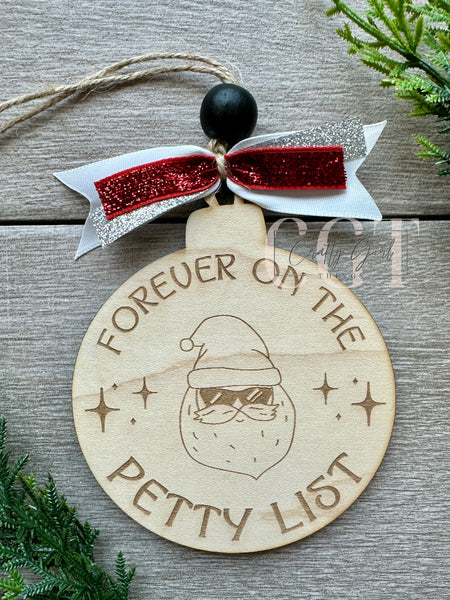 Petty List Ornament