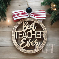 Best Teacher Ever Ornament