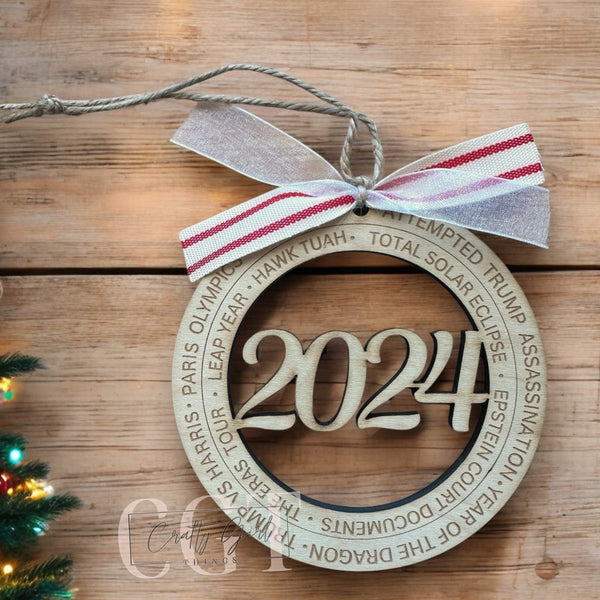 2024 year in review Ornament