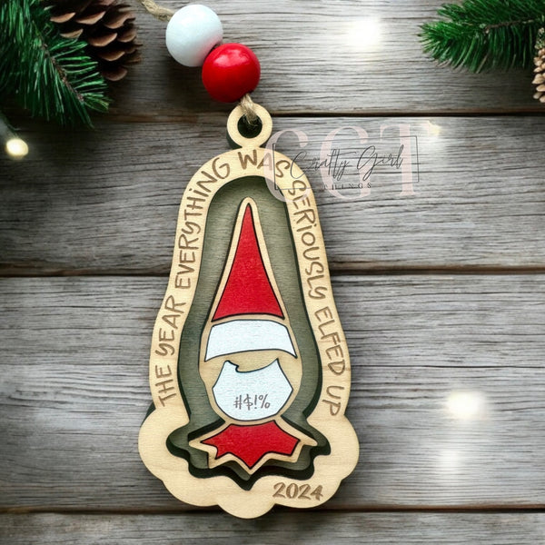 Elfed up year Ornament