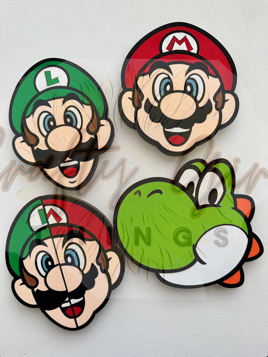 Mario Luigi Yoshi Interchangeable