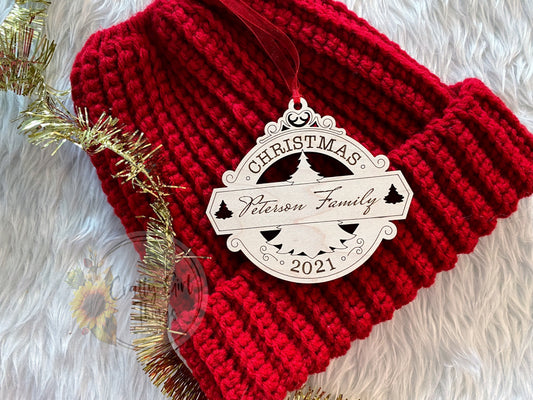 Last Name Ornament