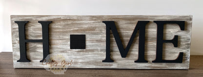 Interchangeable HOME sign