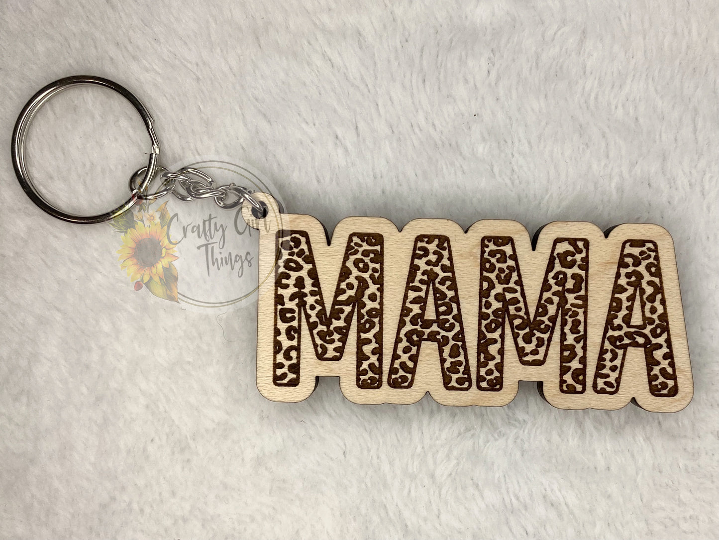 Mama Leopard Keychain