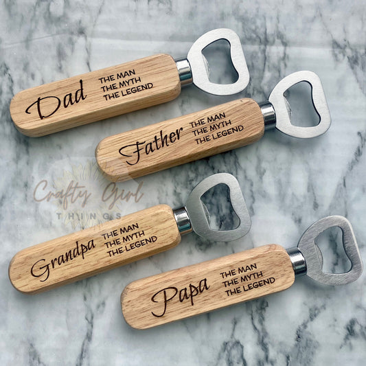 Man Myth Legend Bottle Openers