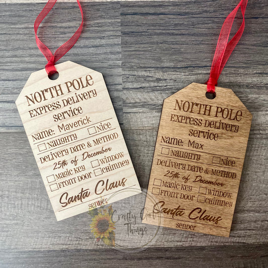 North Pole Tags