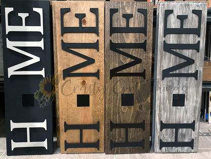 Interchangeable HOME sign