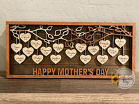 Tree Hanging Hearts Sign